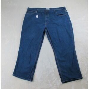 Tyndale FR Pants Mens 50 Blue Denim Jeans Cotton Pockets HEMMED Sioux 50X30*